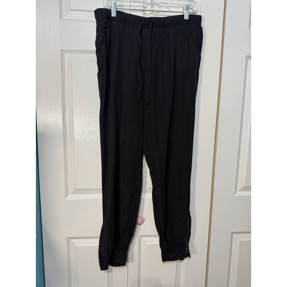 Velvet Heart Black Joggers Women's Size Medium